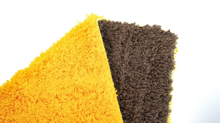 Double Sided Car Cleaning Microfiber Cloth Brown (Square)