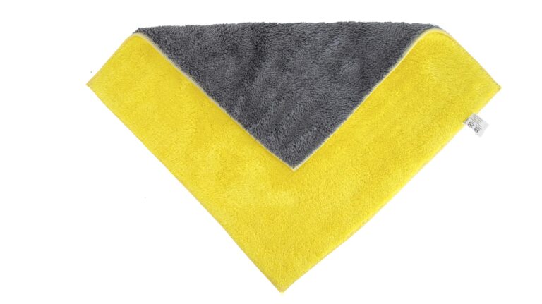 Microfiber Double Sided Car Cleaning Cloth Brown (Square)