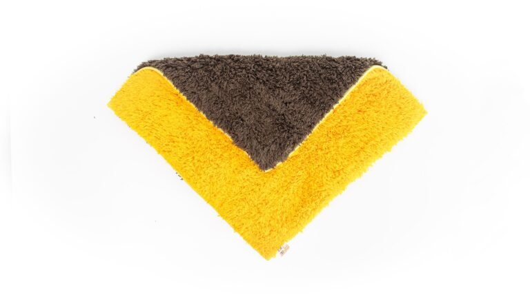Double Sided Car Cleaning Microfiber Cloth Brown (Square)
