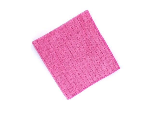 Microfiber Sılvery Scouring Cloth Pink