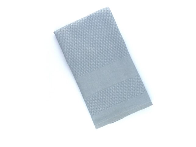 Decorative Microfiber Glass Cleaning Cloth Grey