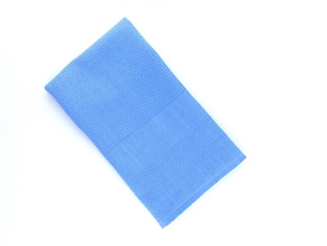 Decorative Microfiber Glass Cleaning Cloth Blue