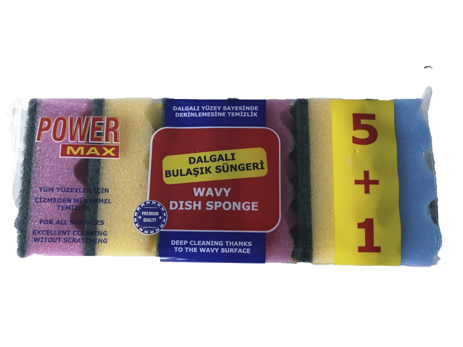 wavy scouring sponge